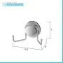 Set accessori a muro 4 pezzi in acciaio fissaggio con ventosa  Dinamik  scheda tecnica 4