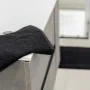 Asciugamani ospite per bagno 55x100 cm nero in cotone 100% 