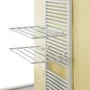 Stendibiancheria termoarredo universale in plastica bianca rigida set 2 pezzi