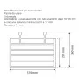 Scheda tecnica Stendibiancheria termoarredo universale in plastica bianca rigida set 2 pezzi