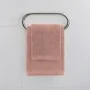 Set asciugamani bagno rosa per viso e ospite in cotone puro Spring