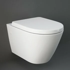 Wc Sospeso RIMLESS Rak Collezione Resort Bianco senza brida