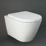 Wc Sospeso RIMLESS Rak Collezione Resort Bianco senza brida