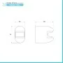 Supporto per Doccetta in ABS con Finitura Cromo scheda tecnica