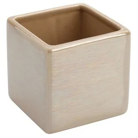 Portaspazzolino In Ceramica Lucida Beige Cuba