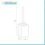 Portascopino WC Beige in Ceramica e Manico Acciaio Inox Cuba scheda tecnica