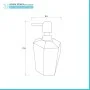Dispenser Sapone Bianco Trasparente Forma a Diamante