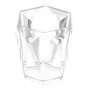 Portaspazzolino Bianco Trasparente In Plastica Forma di Diamante