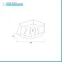 Porta Sapone Bianco Trasparente In Plastica ABS Diamante