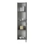 Colonna bagno sospesa 140 cm grigio effetto legno 2 ante soft-close Sofia