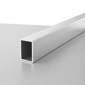 Profilo di compensazione rettangolare in alluminio cromato per box doccia linea Ted