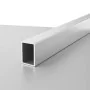 Profilo di compensazione rettangolare in alluminio cromato per box doccia linea Ted