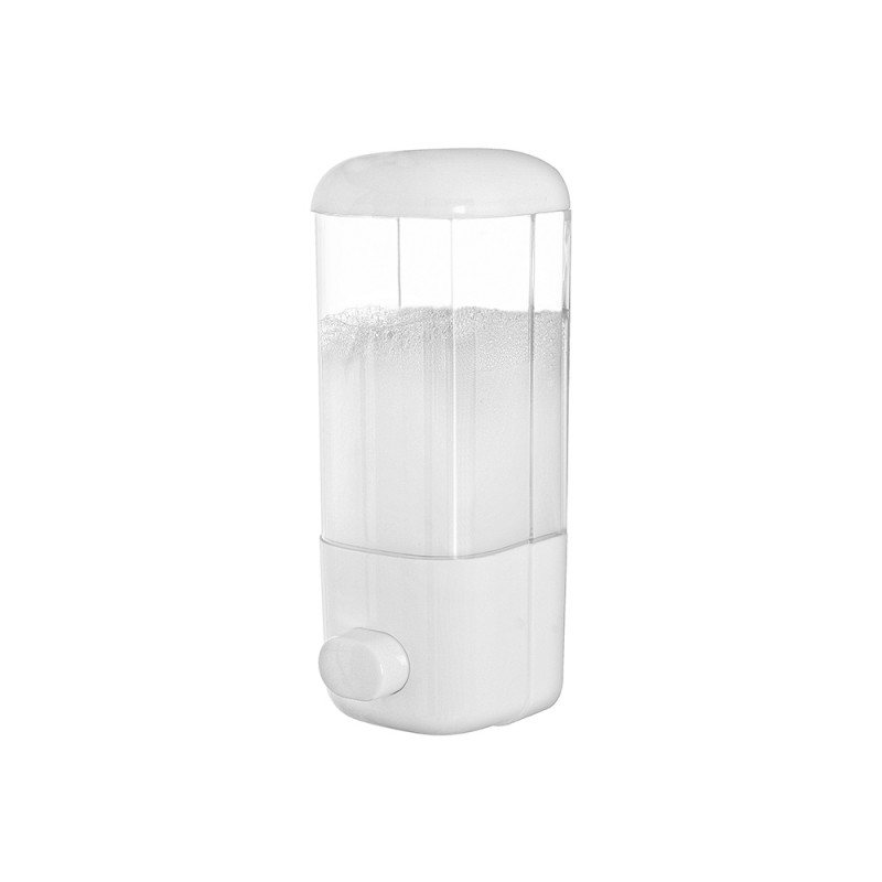 Dispenser Sapone Liquido a Muro 500ML in Plastica Bianco