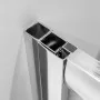 Profilo di compensazione quadrato in alluminio cromato per box doccia linea Ted  render