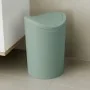 Pattumiera bagno in polipropilene verde 6 Lt con coperchio basculante