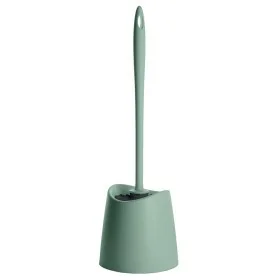 Portascopino wc da appoggio verde in abs con setole nere