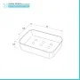 Portasapone Moderno in Plastica Bianco da Appoggio Star scheda tecnica