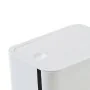 Cestino bagno da 8 litri in plastica bianca con coperchio Push