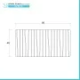 Scheda tecnica Pedana Antiscivolo per Doccia o Vasca 40 x 80 in Plastica