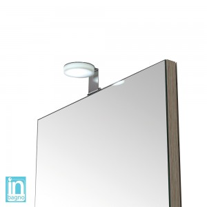 Lampada Led da Bagno Tonda design moderno 4 w con doppia installazione