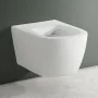 Wc sospeso bianco in ceramica con scarico Rimless Kayra