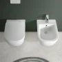 Wc sospeso bianco in ceramica con scarico Rimless Kayra - render3