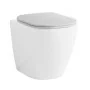 Copriwater bianco con chiusura soft close e sgancio rapido per sanitari Kayra