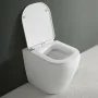 Copriwater bianco con chiusura soft close e sgancio rapido per sanitari Kayra - render1