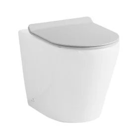 Copriwater bianco con chiusura soft close e sgancio rapido per sanitari Ukra