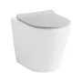 Copriwater bianco con chiusura soft close e sgancio rapido per sanitari Ukra
