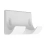 Asciugacapelli bianco con motore brushless con base murale e tasto a rilascio