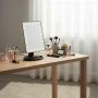 Specchio trucco con luci LED touchscreen e regolazione a 180 da appoggio nero