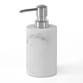 Dispenser sapone effetto marmo bianco in resina Ivy