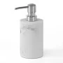 Dispenser sapone effetto marmo bianco in resina Ivy