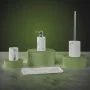 Vassoio portaoggetti effetto marmo bianco in resina linea Ivy