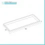 Set accessori bagno effetto marmo 3 pezzi con dispenser portaspazzolino e vassoio in resina Ivy scheda tecnica 3