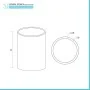 Set accessori bagno effetto marmo 2 pezzi con dispenser e portaspazzolino in resina Ivy scheda tecnica