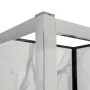 Box doccia 3 lati 90x160x90 cm con porta scorrevole in vetro trasparente Ted