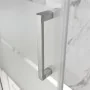 Box doccia nicchia 160 cm con porta scorrevole in vetro serigrafato Ted