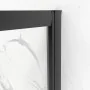 Box doccia 3 lati 80x80x80 in vetro temperato trasparente doppio scorrevole con profili neri Tay