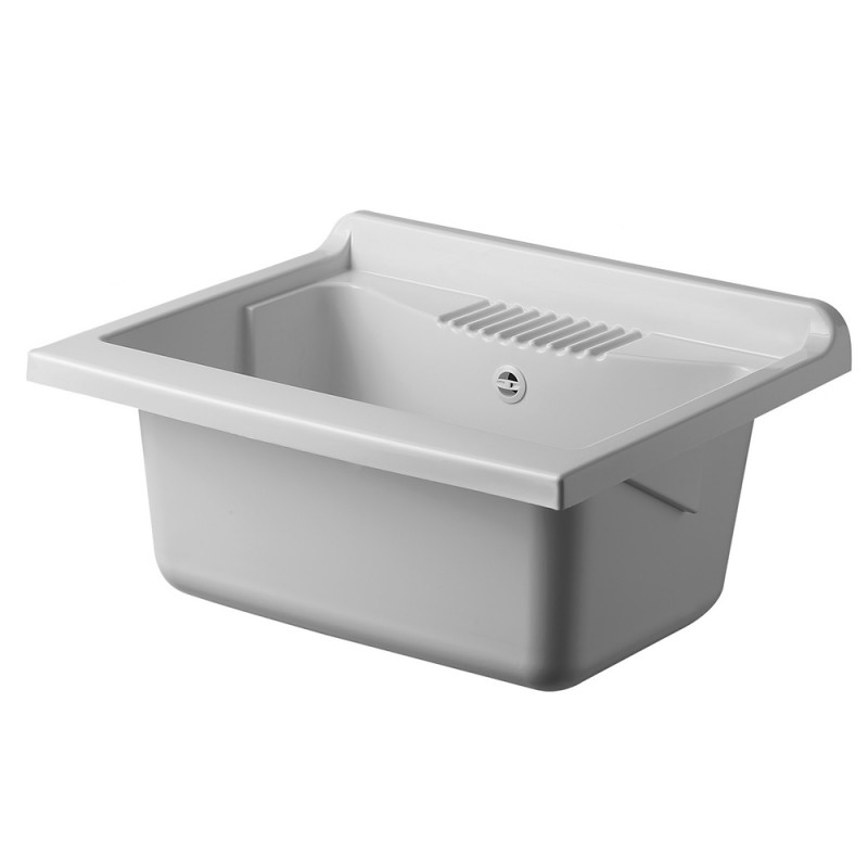 Vasca in Resina Ricambio Lavatoio 60x60 cm Compatibile con diversi Lavatoio Vaschetta lavapanni in Plastica 60x60 Compatibile con diversi Lavatoio
