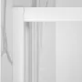 Porta doccia nicchia 100cm in vetro temperato trasparente scorrevole con profilo bianco Tay