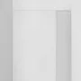 Porta doccia nicchia 100cm in vetro temperato trasparente scorrevole con profilo bianco Tay