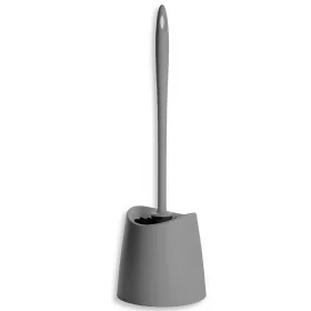 Portascopino wc da appoggio grigio antracite in abs con setole nere Portascopino wc da appoggio grigio antracite in abs con setole nere