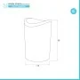 Pattumiera bagno in polipropilene tortora 6 Lt con coperchio basculante