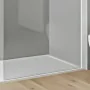 Parete doccia walkin 97 3 cm  cristallo trasparente 6mm profilo bianco klug
