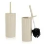 Set accessori bagno da appoggio 5 pezzi in plastica beige Glim