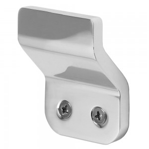 Appendino Portabiti Singolo a Muro Bagno Moderno Alluminio Spazzolato