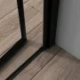 Porta doccia nicchia 90cm in vetro temperato trasparente battente con profilo nero opaco Neos