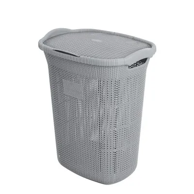 Porta biancheria in plastica Grigio capienza 65 Lt per la Lavanderia